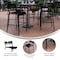 Flash Furniture Black All-Weather Steel Bar Stool XU-CH-10318-B-BK-GG - alternate 5